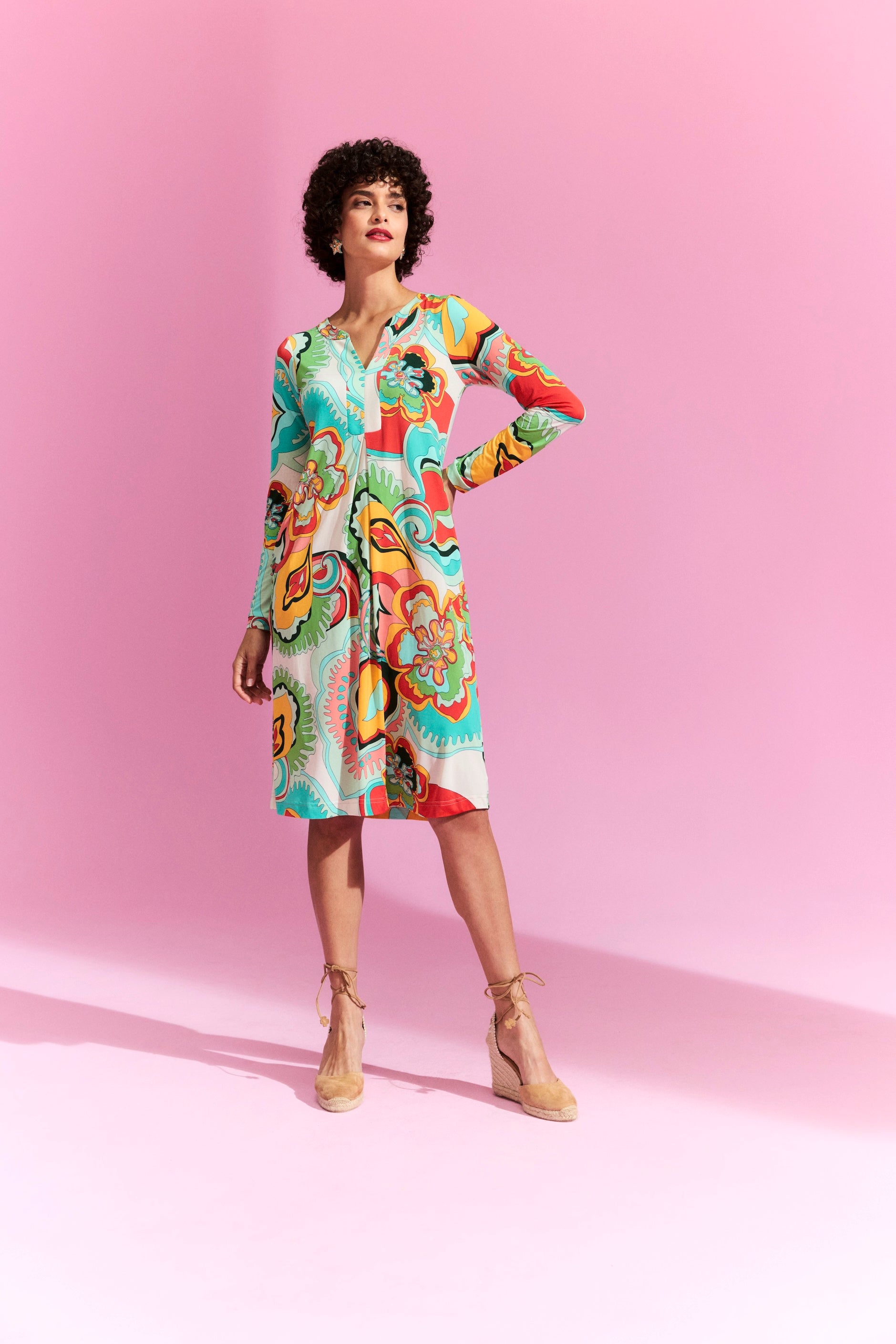 Kleid mit Muster von dem Hamburger Modelabel stegmann mode