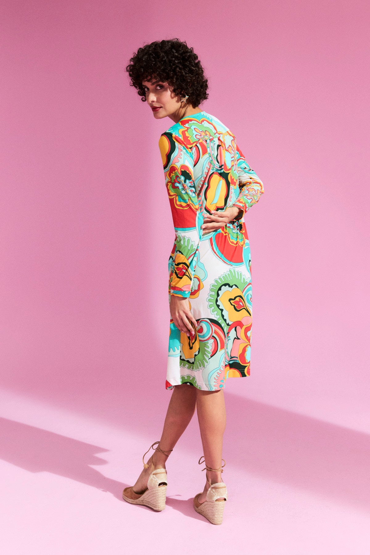 Kleid mit Muster von dem Hamburger Modelabel stegmann mode