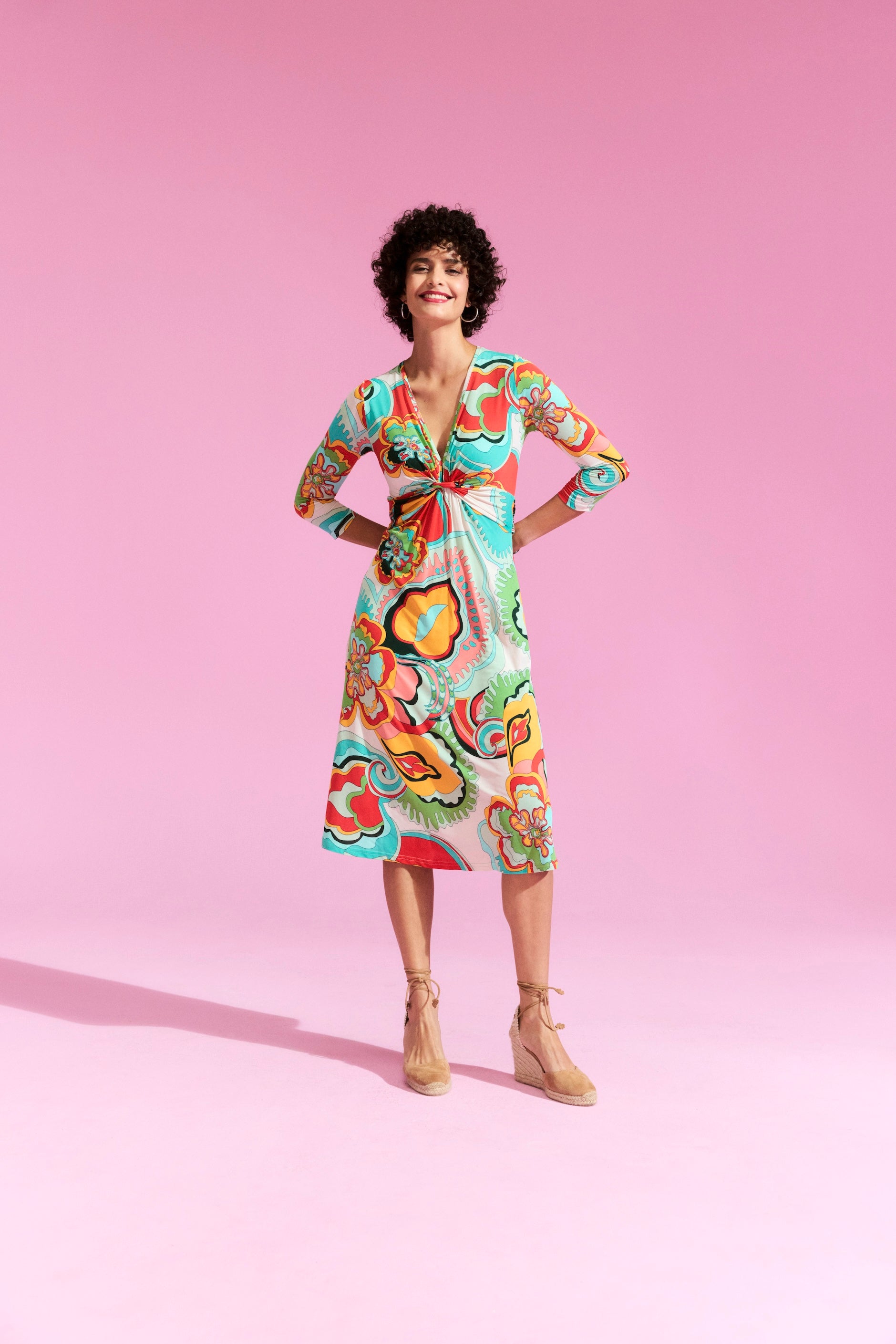 Kleid mit Muster von dem Hamburger Modelabel stegmann mode