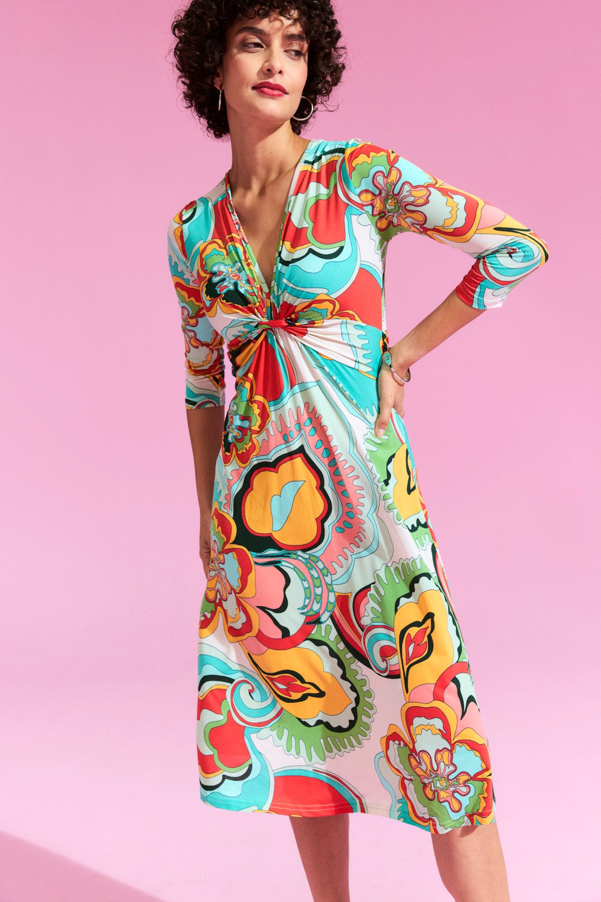 Kleid mit Muster von dem Hamburger Modelabel stegmann mode
