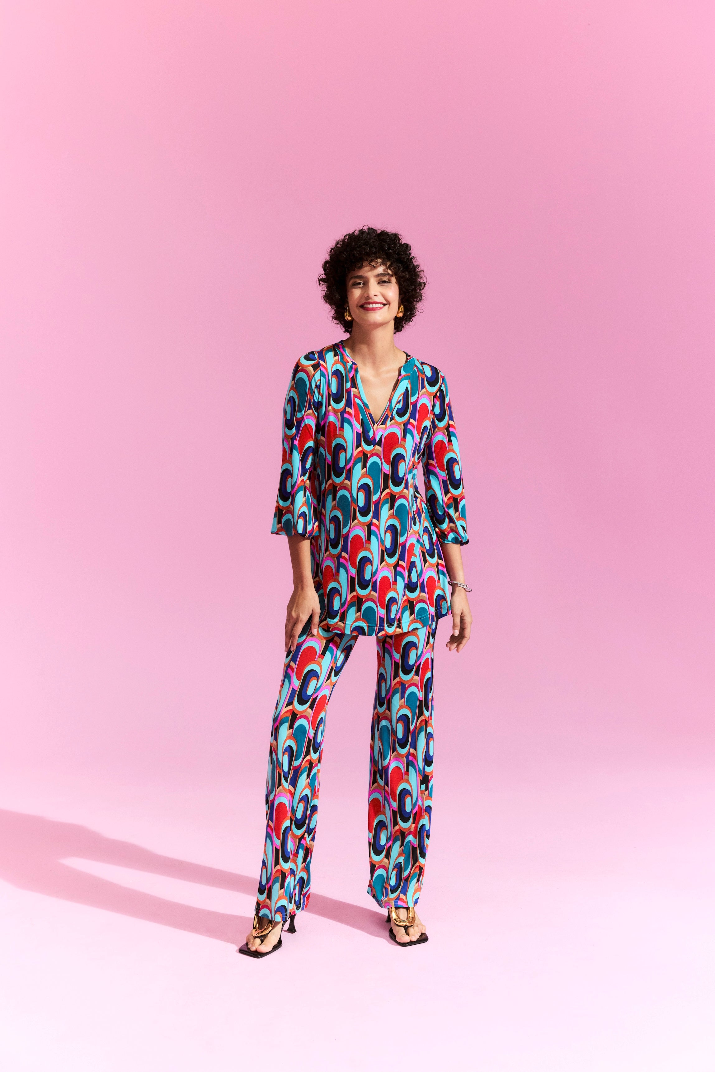 Tunika mit Muster von dem Hamburger Modelabel stegmann mode