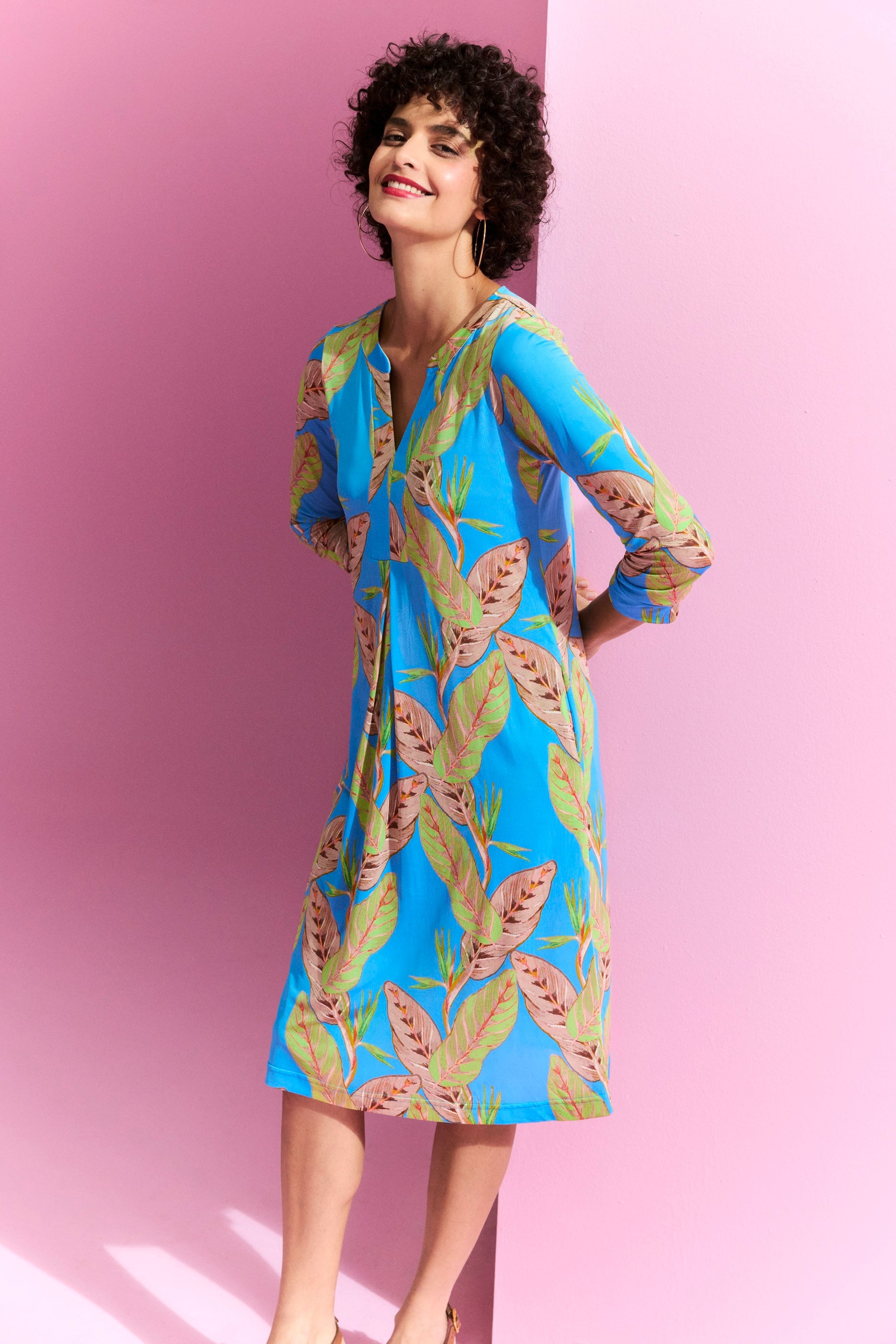 Kleid mit Muster von dem Hamburger Modelabel stegmann mode