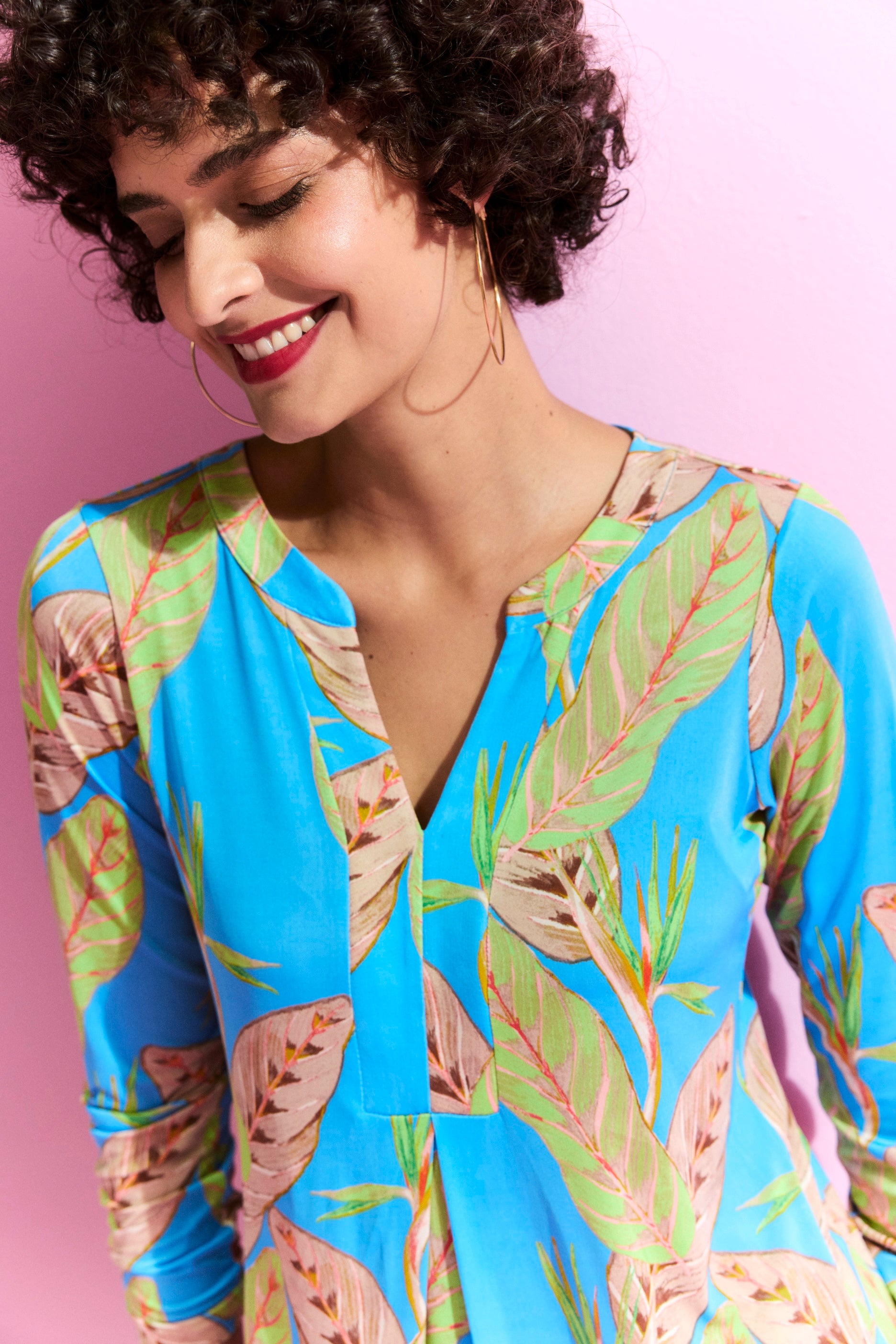 Kleid mit Muster von dem Hamburger Modelabel stegmann mode