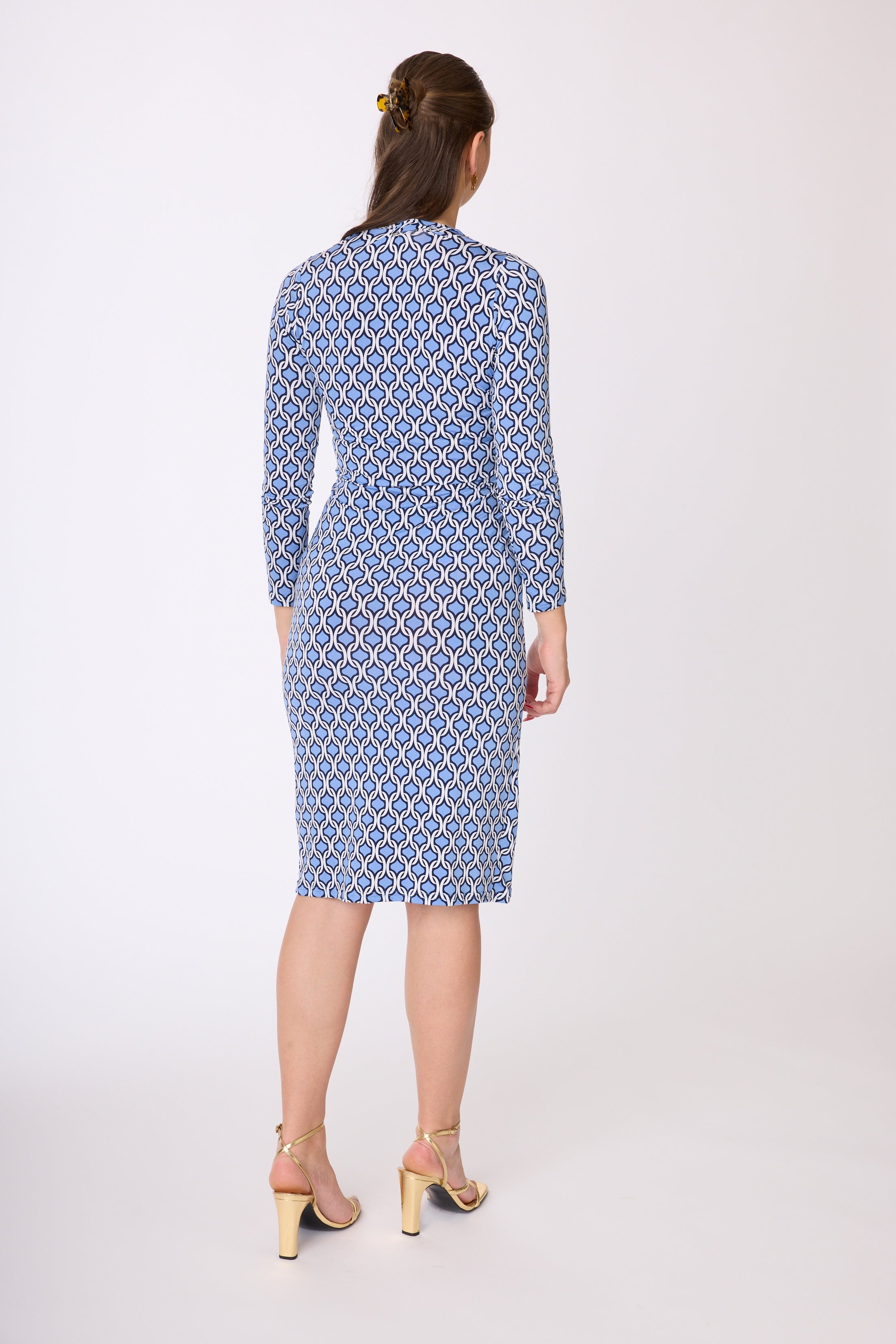 Kleid mit Muster von dem Hamburger Modelabel stegmann mode