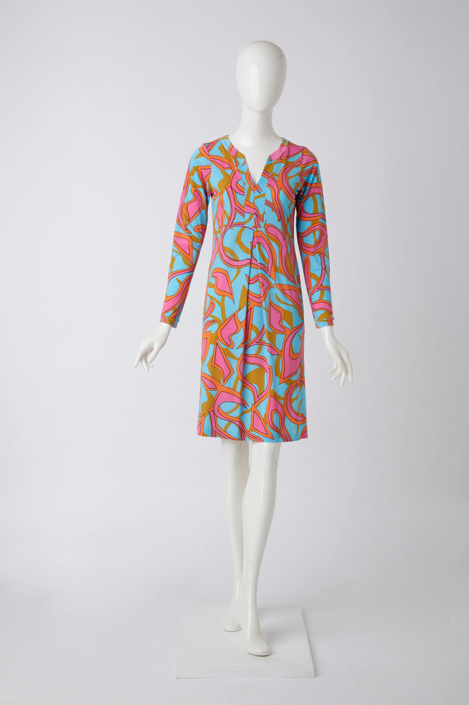 Kleid mit Muster von dem Hamburger Modelabel stegmann mode