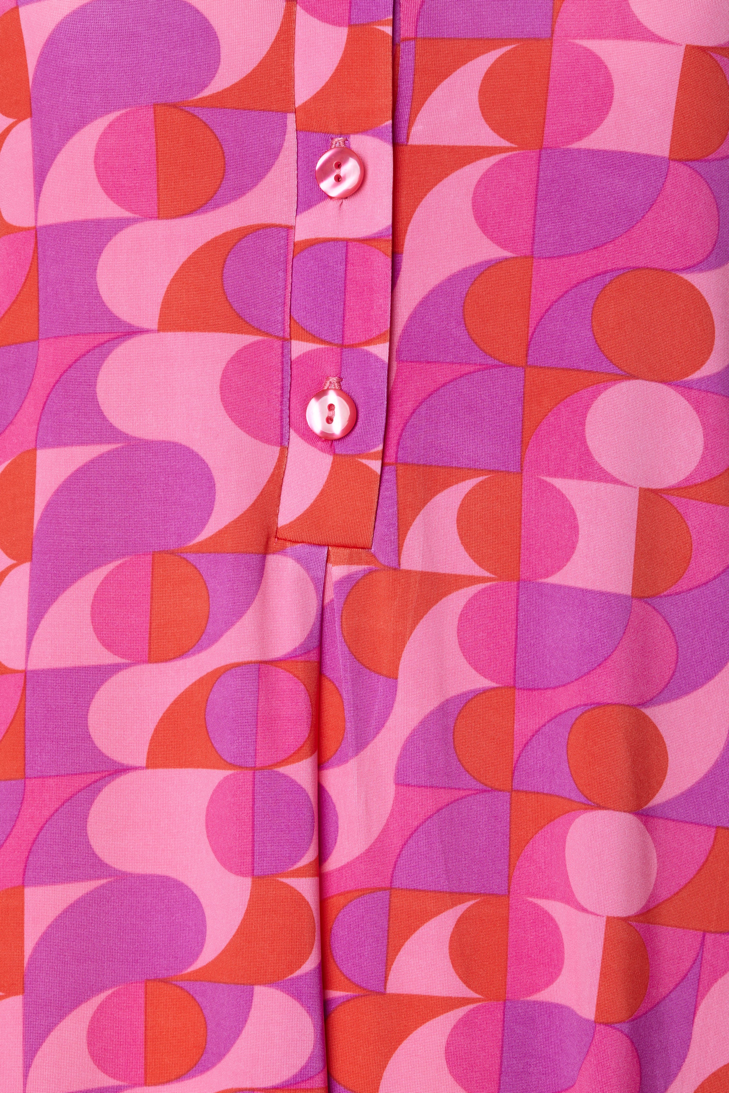 Kleid mit Knopfleiste und Muster von dem Hamburger Modelabel stegmann mode