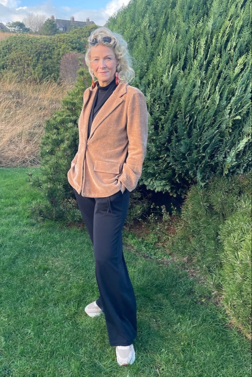 Chenillejacke im Blazerstyle vom Hamburger Modelabel stegmann mode