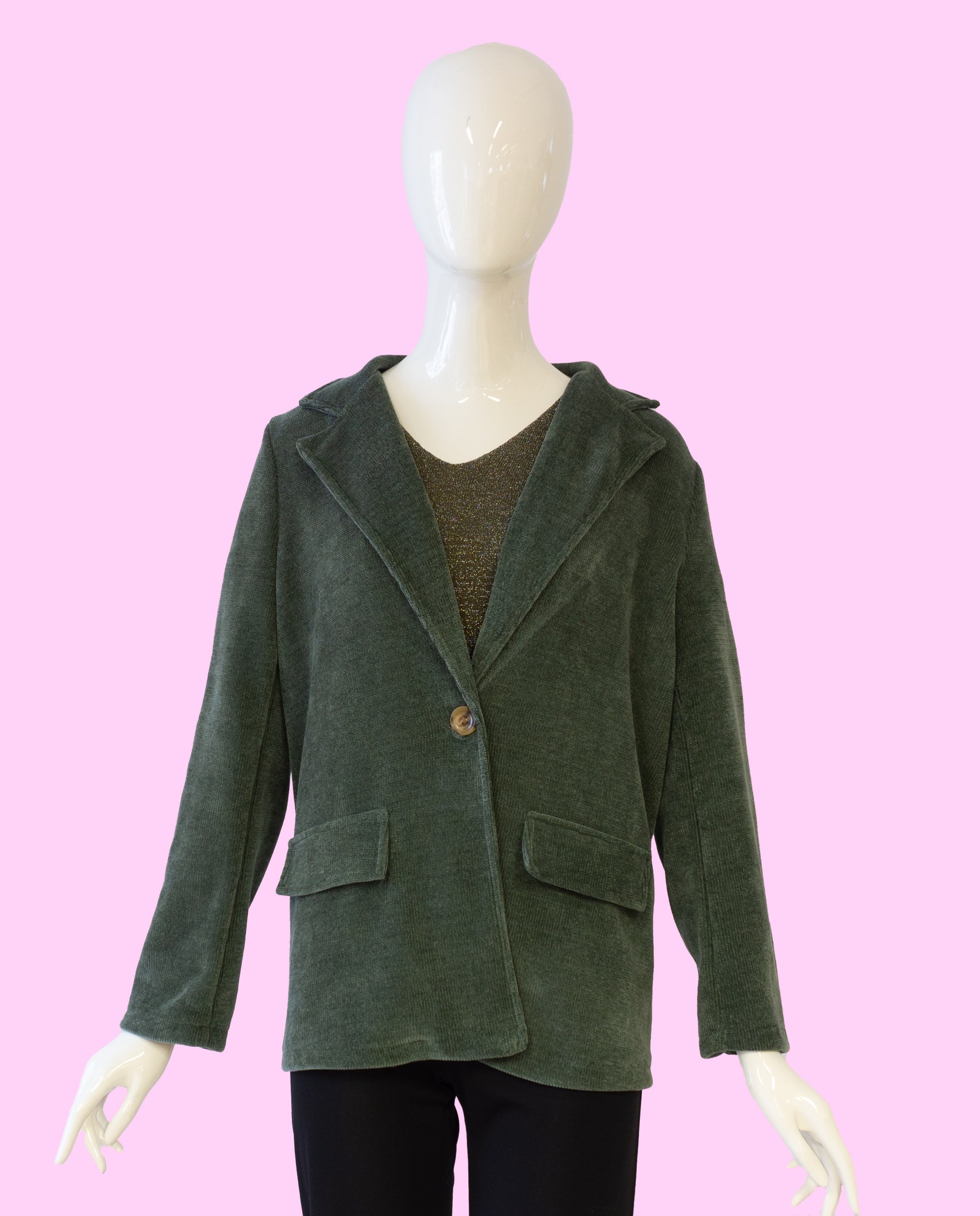 Chenille-Blazer vom Hamburger Modelabel stegmann mode