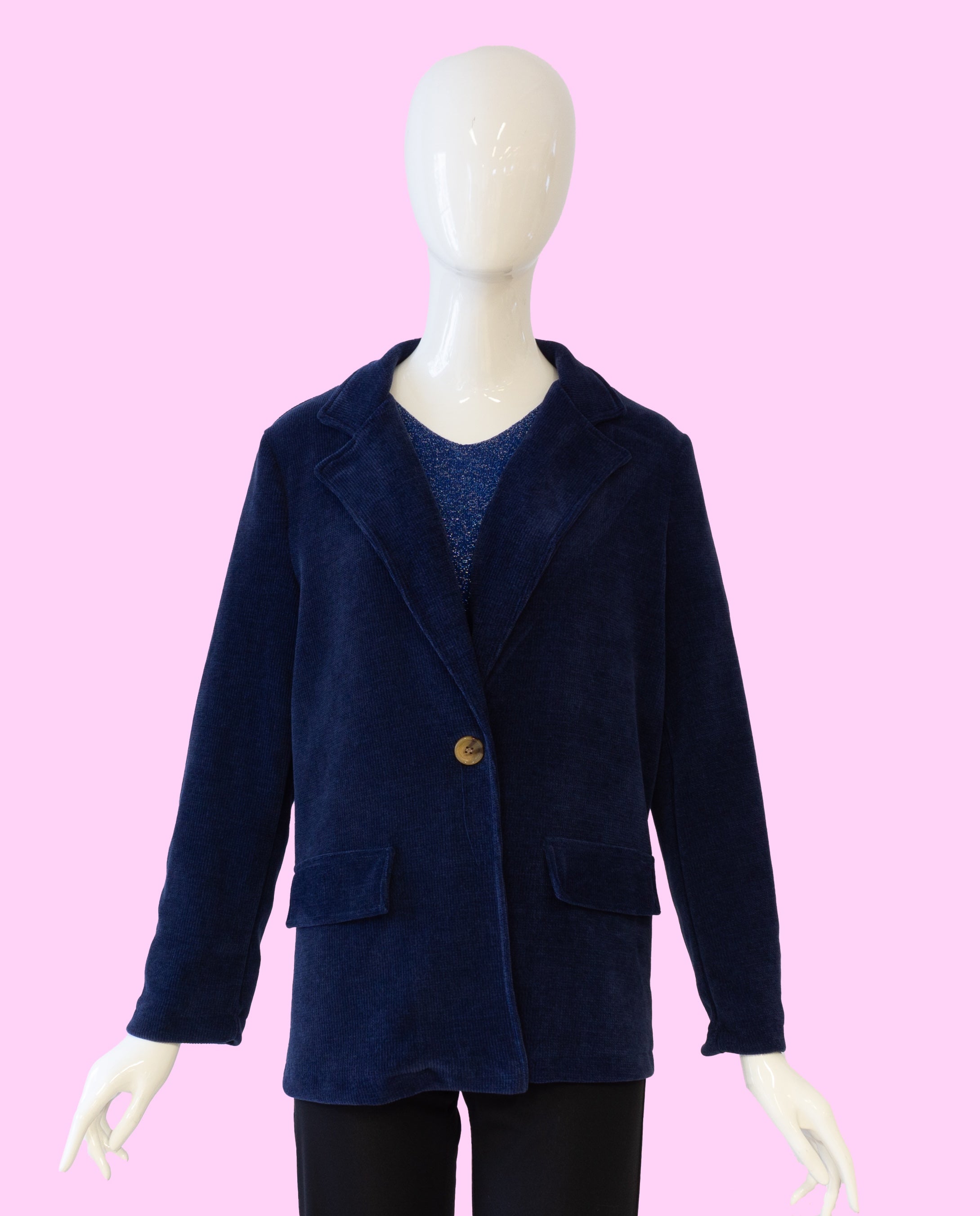 Chenille-Blazer vom Hamburger Modelabel stegmann mode