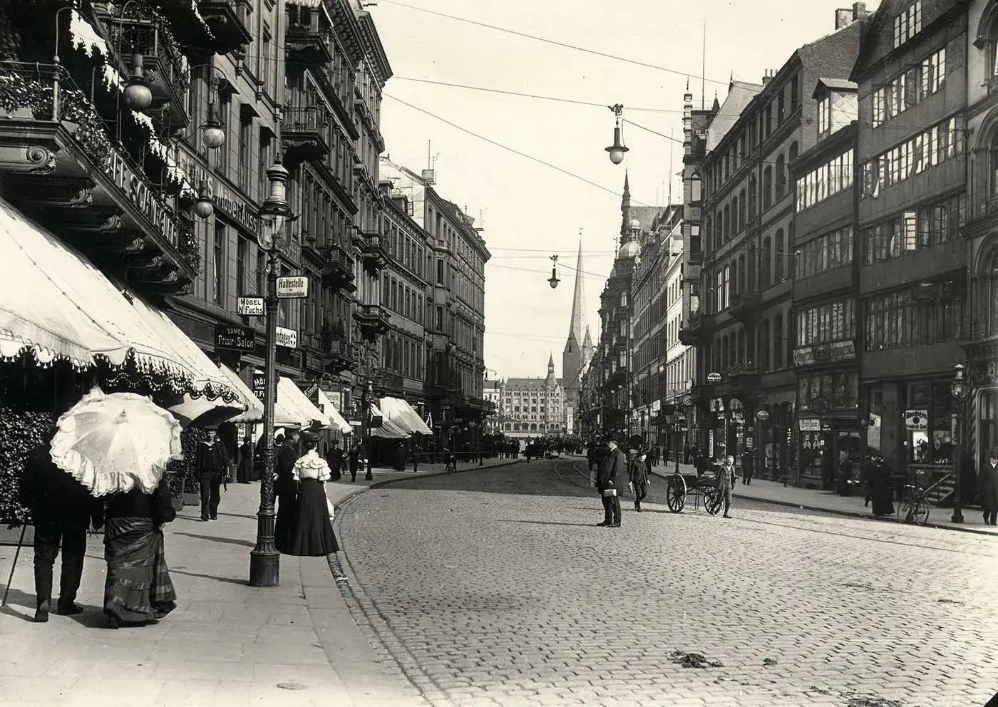 Historisches Foto vom Hamburger Modelabel stegmann mode