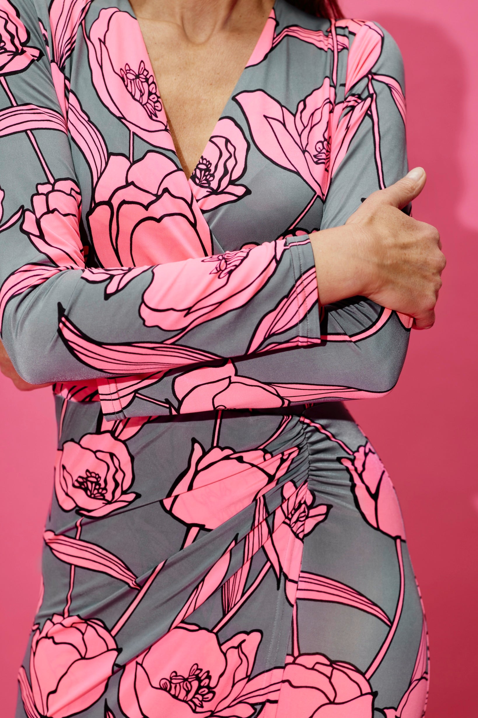 Kleid mit Muster von dem Hamburger Modelabel stegmann mode