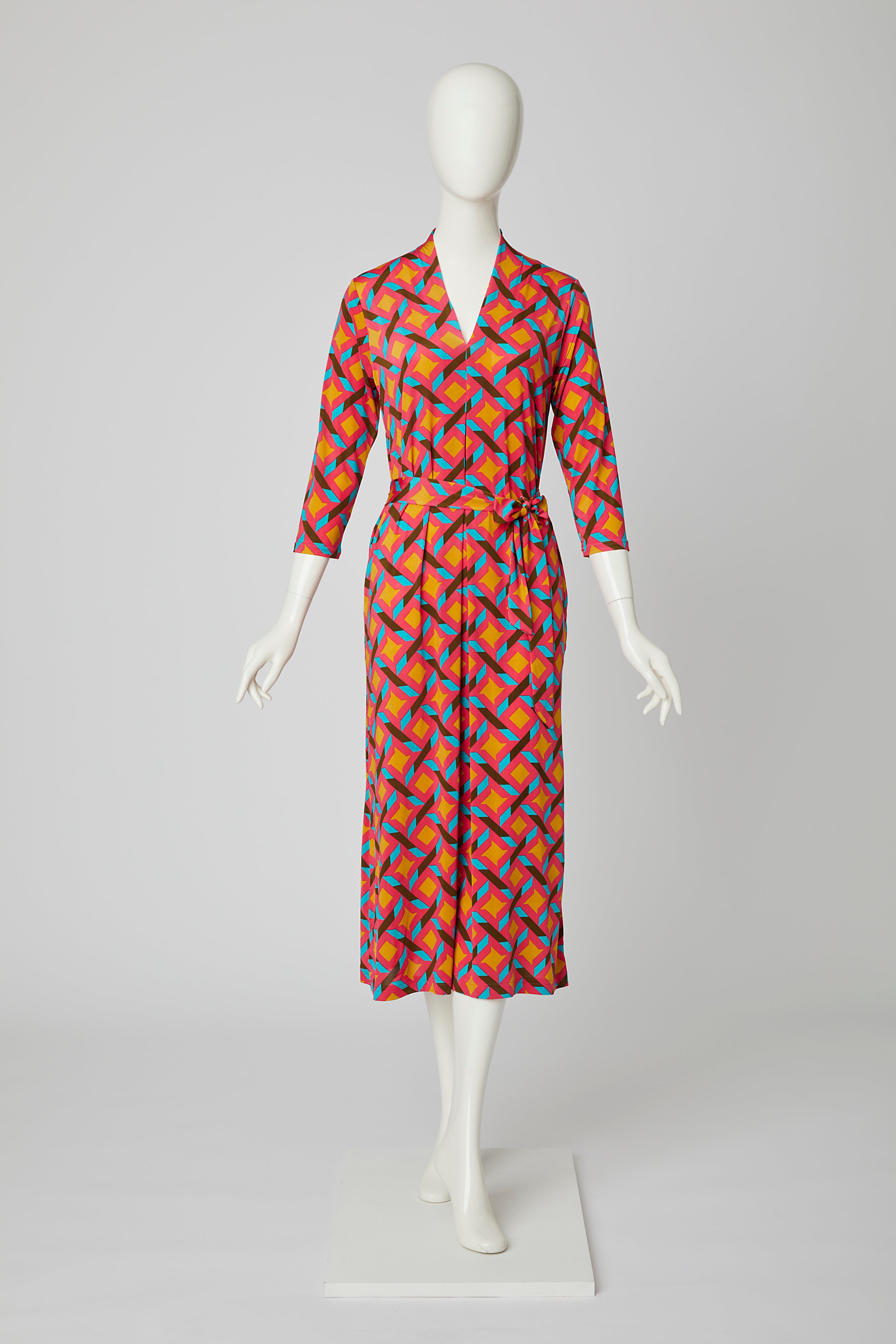 Midikleid mit Muster von dem Hamburger Modelabel stegmann mode