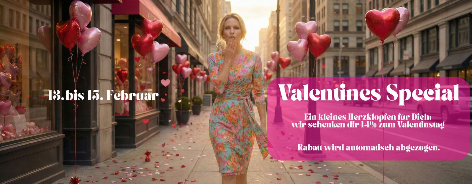 Stage 14% zum Valentinstag beim Hamburger Modelabel stegmann mode