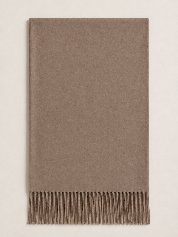 Produktfoto von Pashmina Schal in der Farbe Braun vom Hamburger Modelabel Stegmann Mode