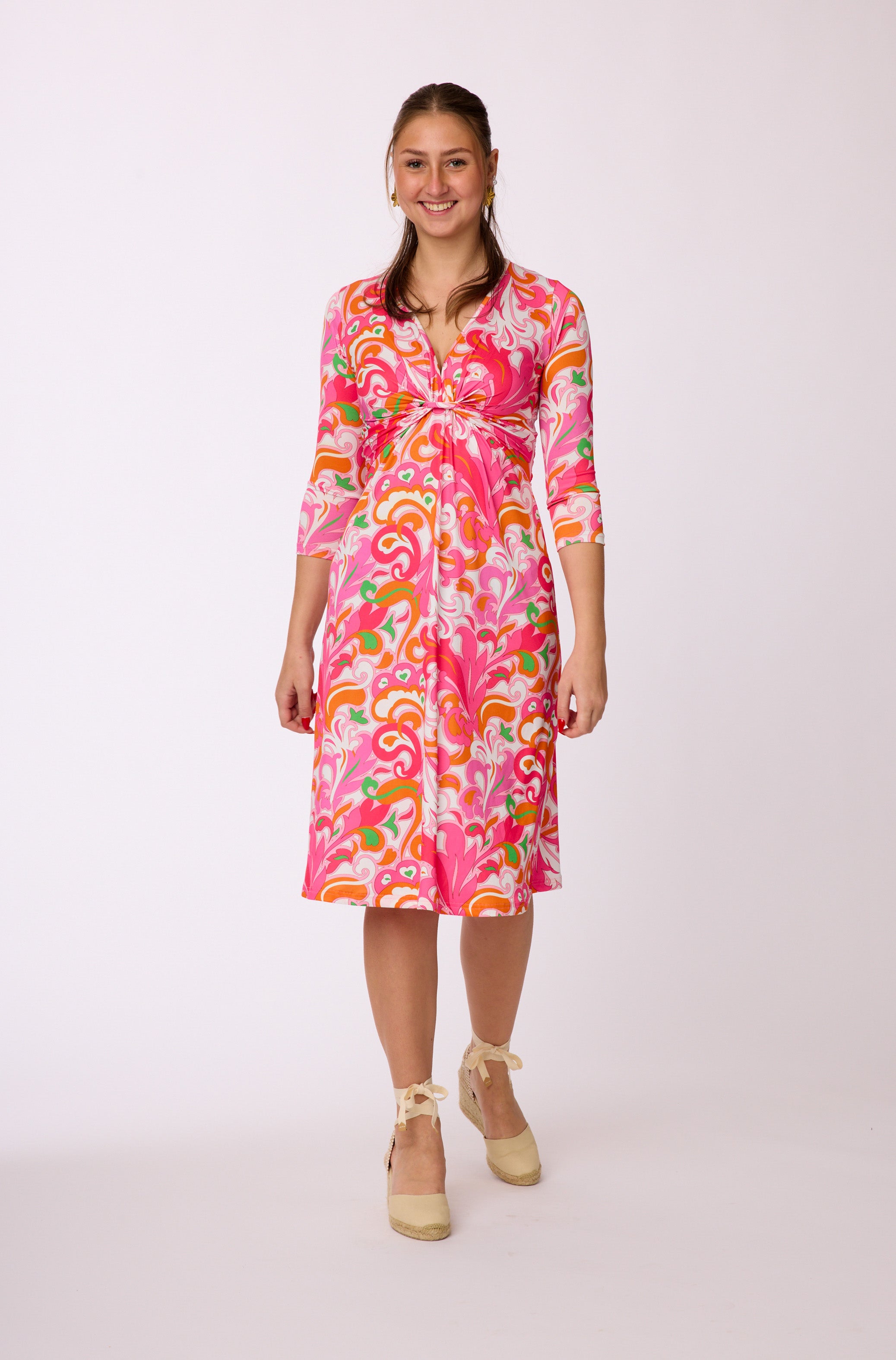 kurzes Kleid mit Muster vom Hamburger Modelabel stegmann mode