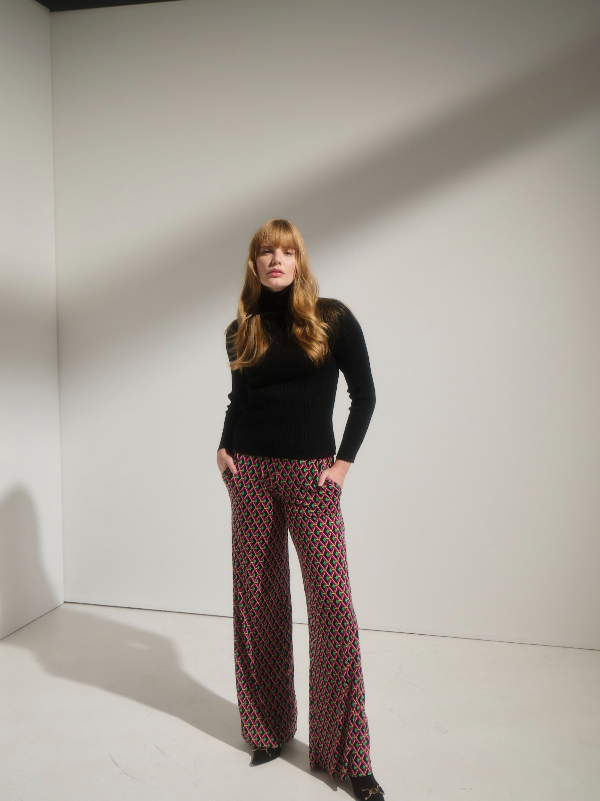 Marlene Hose mit Muster von dem Hamburger Modelabel stegmann mode