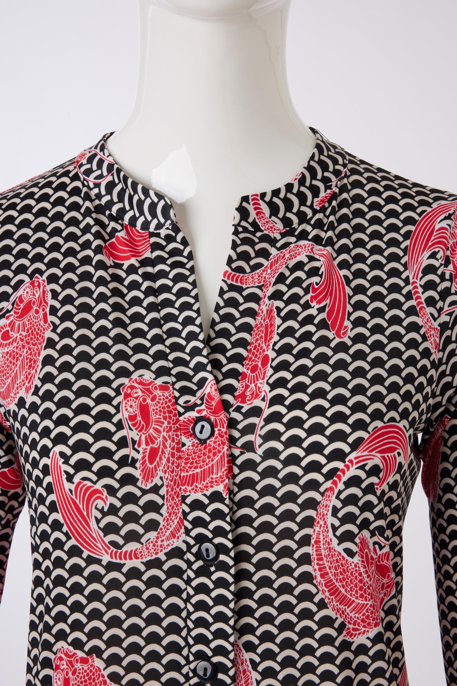 Kleid mit Muster von dem Hamburger Modelabel stegmann mode