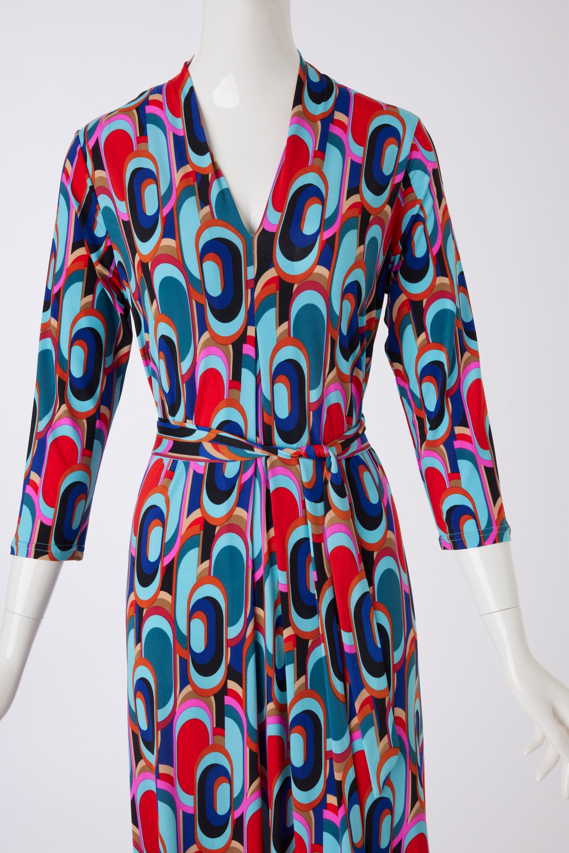 Midikleid mit Muster von dem Hamburger Modelabel stegmann mode