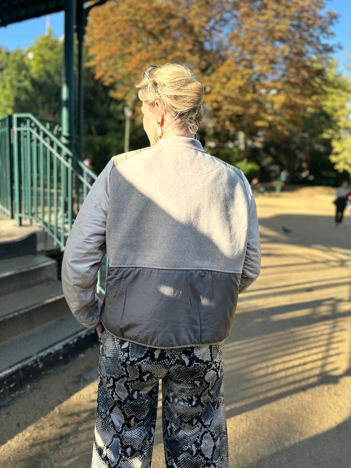 Coole Steppjacke im Bomberstyle Rückansicht vom Hamburger Modelabel stegmann mode