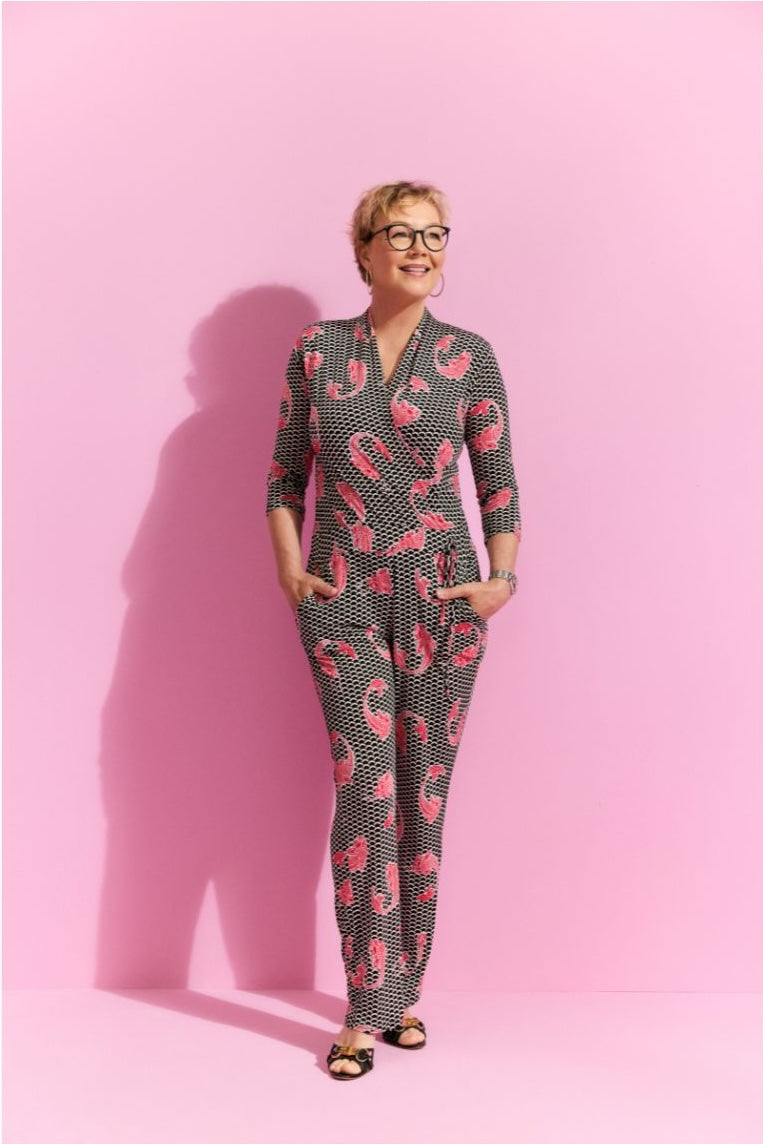 Jumpsuit mit Muster vom Hamburger Modelabel stegmann mode
