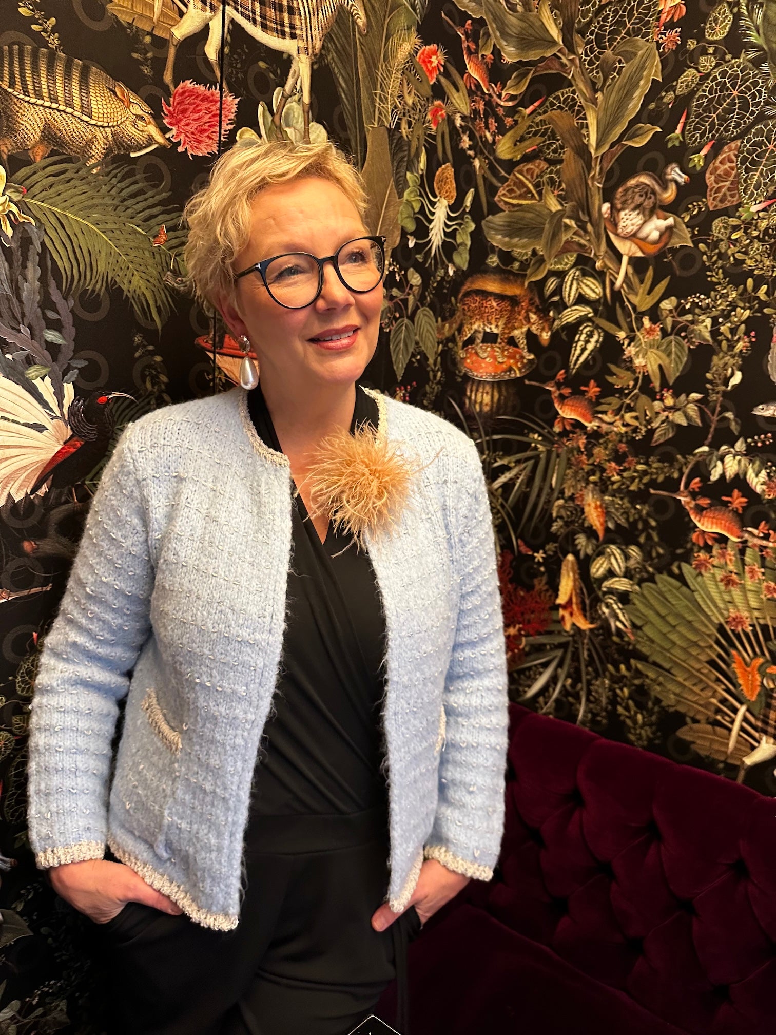 Strickjacke im französischen Chic vom Hamburger Modelabel stegmann mode