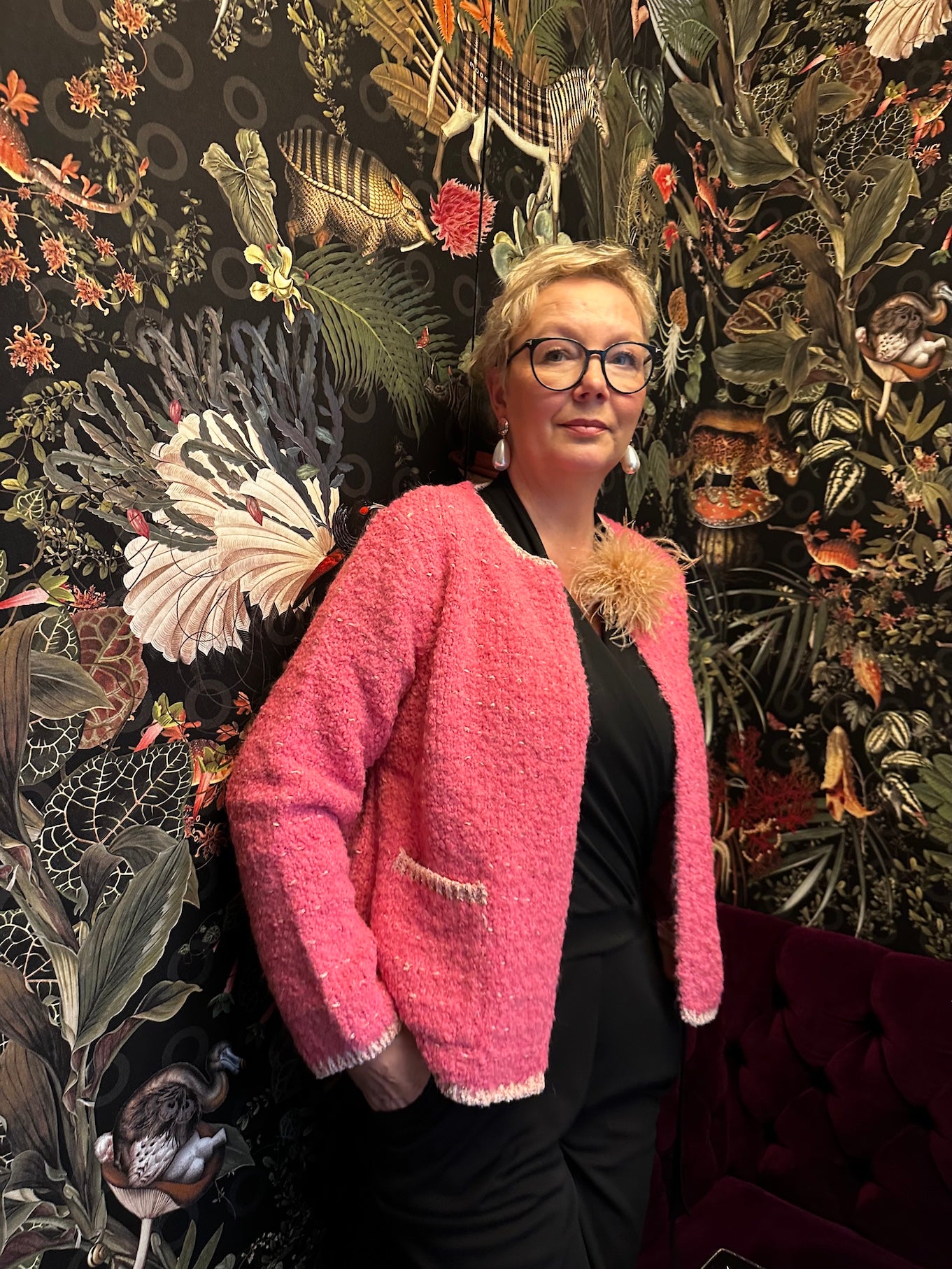 Strickjacke im französischen Chic vom Hamburger Modelabel stegmann mode