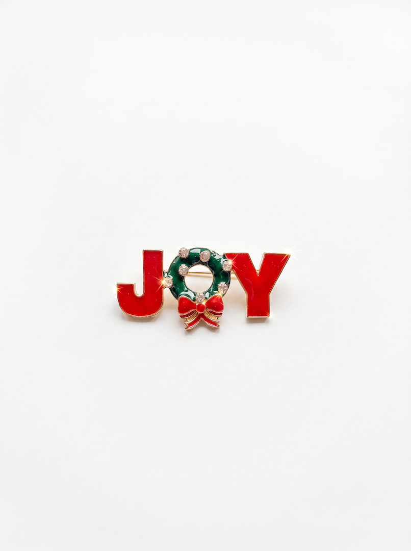 Produktfoto von der Weihnachtsbrosche Joy vom Hamburger Modelabel Stegmann Mode
