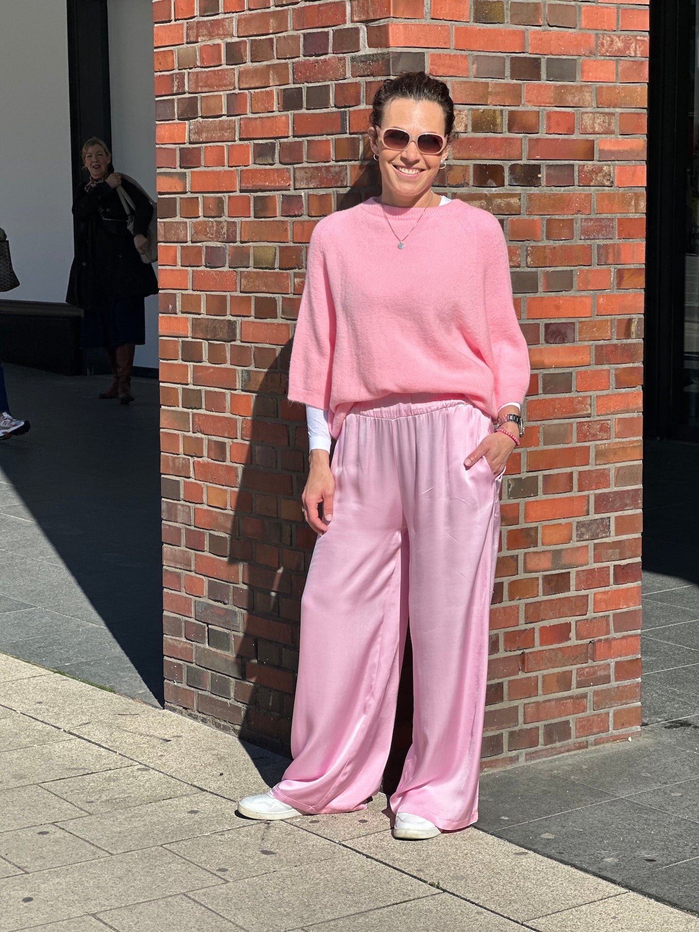 Lässige Satinhose vom Hamburger Modelabel stegmann mode