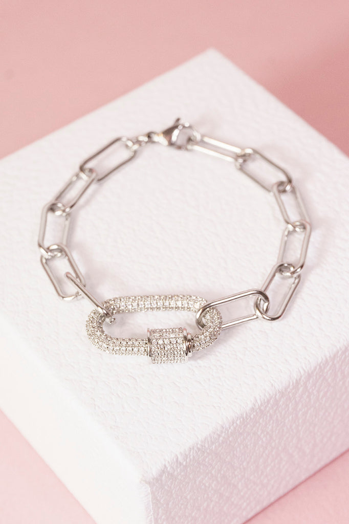 Kettenarmband mit dekorativem Verschluß