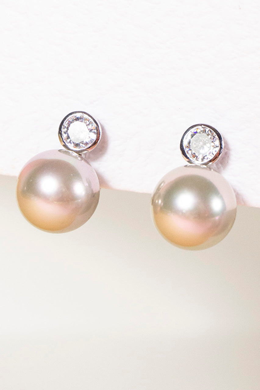 Ohrclips mit echten Perlen